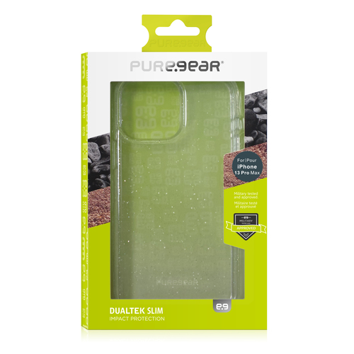 כיסוי בצבע שקוף מנצנץ Pure Gear Dualtek iphone 13 pro max Pure-gear