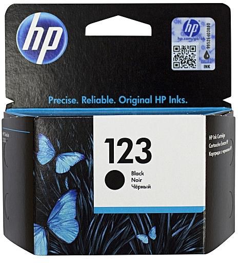 ראש דיו שחור HP 123 F6V17AE