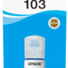 בקבוק דיו כחול מקורי EPSON 103 Cyan ink bottle 65ml C13T00S24A אפסון