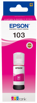 בקבוק דיו אדום מקורי EPSON 103 Magenta ink bottle 65ml C13T00S34A אפסון