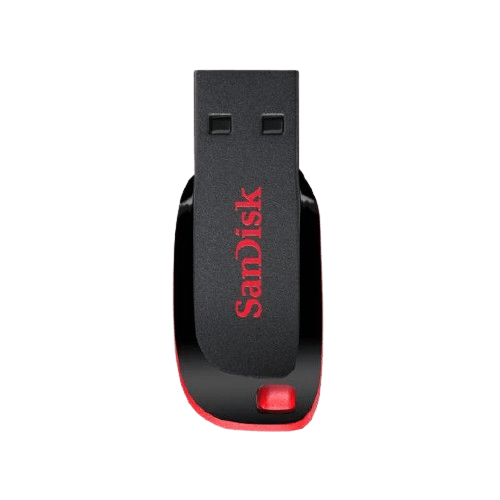 התקן SANDISK CRUZER BLAD Z50 128G שחור-אדום